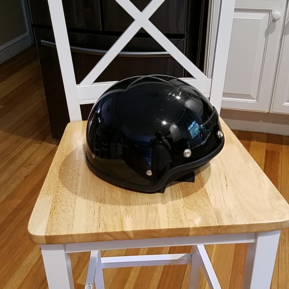 zox Accessories Zox Black Banos Black Half Helmet Poshmark